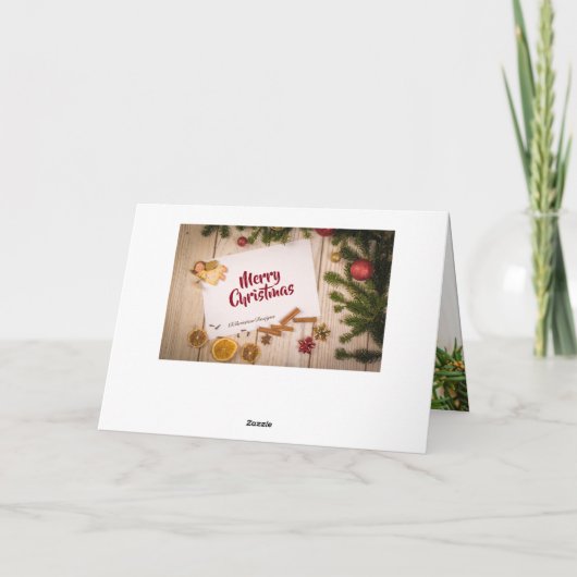 クリスマス祈りの言葉、希望の神があなたを喜びで満たす シーズンカード (裏面)