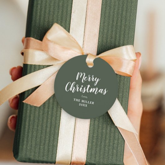 クリスマス祝いグリーン・メリー フェイバータグ