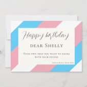 クリスマス祝いトランスジェンダー シーズンカード (正面)