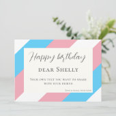 クリスマス祝いトランスジェンダー シーズンカード (スタンド正面)