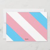 クリスマス祝いトランスジェンダー シーズンカード (裏面)