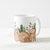 クリスマス祝い贈り物モダンのクリスマスgif コーヒーマグカップ (正面右)