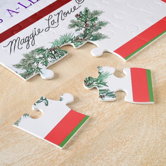 クリスマス祝の12の日 ジグソーパズル (側面)