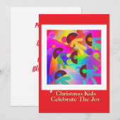 クリスマス祝キッズザジョイ・レッド シーズンカード (正面/裏面)