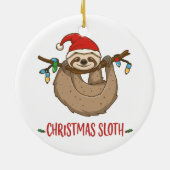 クリスマス祝ハッピー・スロースの精神 セラミックオーナメント (裏面)
