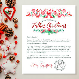 クリスマス神父からの水彩子どもの手紙