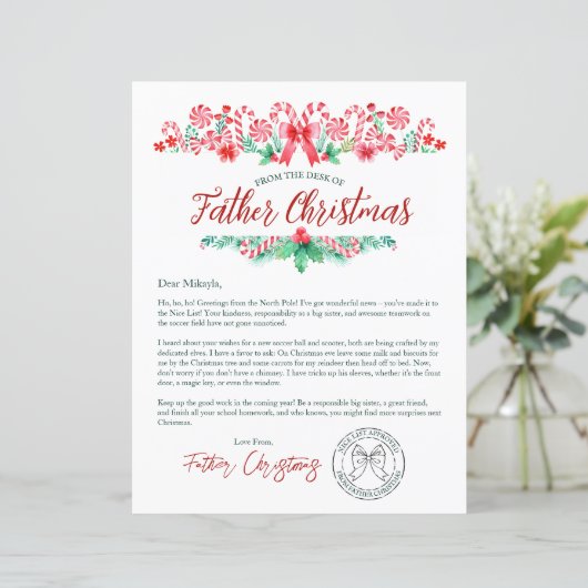 クリスマス神父からの水彩子どもの手紙 (スタンド正面)