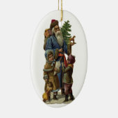 クリスマス神父 セラミックオーナメント (右)