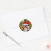 クリスマス神父 ラウンドシール (封筒)