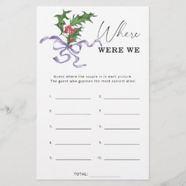 クリスマス私たちはブライダルシャワーゲーム