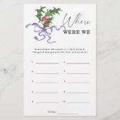 クリスマス私たちはブライダルシャワーゲーム (正面)