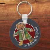 クリスマス私はビッグテディベアだ キーホルダー (正面)