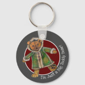 クリスマス私はビッグテディベアだ キーホルダー (裏面)