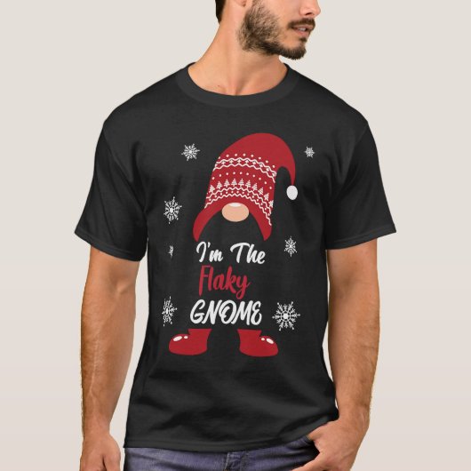 クリスマス私はフレーク状格言クリスマスメンズウィメンズ Tシャツ (正面)