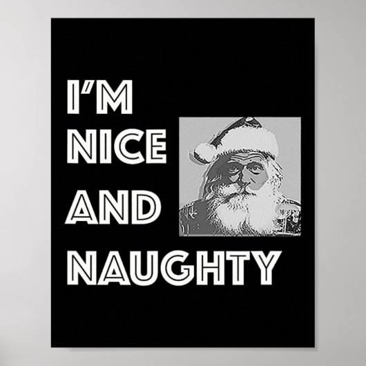 クリスマス私は素敵でいけなクリスマスのリスト ポスター (正面)