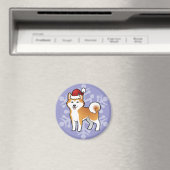 クリスマス秋田イヌ/柴犬 マグネット (インサイチュ (食洗機))