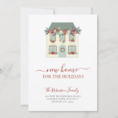 クリスマス移動のための新しい家 案内状 (正面)