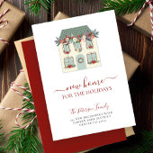 クリスマス移動のための新しい家 案内状