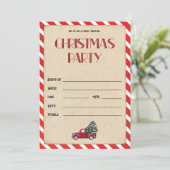 クリスマス空白のパーティの招待状 招待状 (スタンド正面)