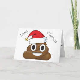 クリスマス笑わされるウンチ絵文字 シーズンカード
