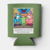 クリスマス笑わされるユーモアクーラーボックス 缶クーラー (正面)