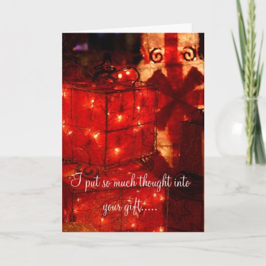 クリスマス笑わされる挨拶 シーズンカード (正面)