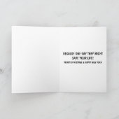 クリスマス笑わされる シーズンカード (内部)