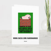 クリスマス笑わされる シーズンカード (裏面)