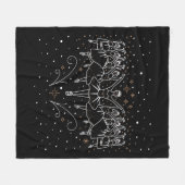 クリスマス第9日フリースブランケット フリースブランケット (正面(横))