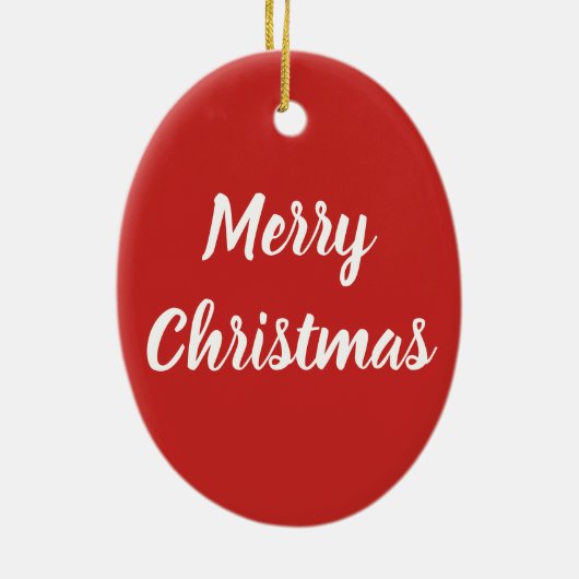 クリスマス米国およびサンタの帽子が付いているイギリスの旗のハート セラミックオーナメント (裏面)