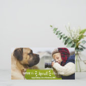 クリスマス精神のタイポグラフィを捉えお洒落る シーズンカード (スタンド正面)