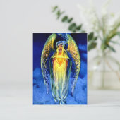 クリスマス精神の青い天使 シーズンポストカード (スタンド正面)