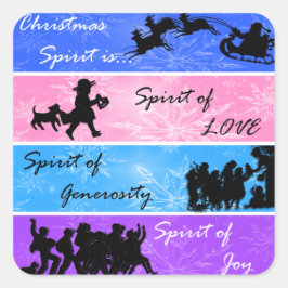 クリスマス精神 スクエアシール