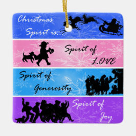 クリスマス精神 セラミックオーナメント