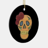 クリスマス糖スカルゴシック セラミックオーナメント (右)