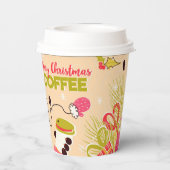 クリスマス紙カップと狐 紙コップ (裏面)