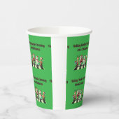 クリスマス紙カップへのホリデーハッスルクロッシング 紙コップ (左)