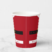 クリスマス紙カップスサンタクロースベルト 紙コップ (右)