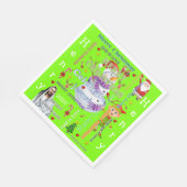 クリスマス紙ナプキンスメリー,イエスサンタ スタンダードランチョンナプキン (角)