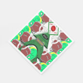 クリスマス紙ナプキンス，サッカースポーツ スタンダードランチョンナプキン (角)