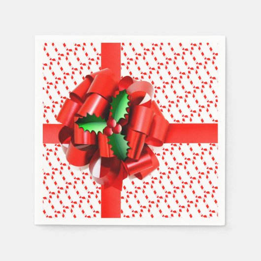 クリスマス紙ナプキンス スタンダードカクテルナプキン (正面)
