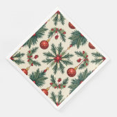 クリスマス紙ナプキンス、スタンダードディナー (コーナー)