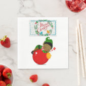 クリスマス紙ナプキンス、メリークリスマス、アフリカ スタンダードランチョンナプキン (インサイチュ)