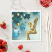 クリスマス紙ナプキンス、メリークリスマス、エンジェル スタンダードランチョンナプキン (インサイチュ)