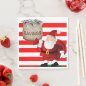 クリスマス紙ナプキンス、メリークリスマス、サンタ スタンダードランチョンナプキン (インサイチュ)