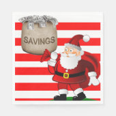 クリスマス紙ナプキンス、メリークリスマス、サンタ スタンダードランチョンナプキン (正面)