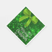 クリスマス紙ナプキンス、メリークリスマス スタンダードランチョンナプキン (角)