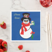 クリスマス紙ナプキンス， Iphone Wish スタンダードランチョンナプキン (インサイチュ)