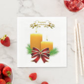 クリスマス紙ナプキンズハッピーホリデー スタンダードランチョンナプキン (インサイチュ)