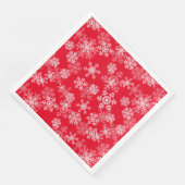 クリスマス紙ナプキンズ – スノーフレーク紙ディナーナ (コーナー)